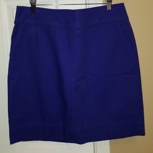 Talbots blue skirt